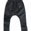 OOVY Black Leather Biker Pants