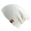 OOVY White Knit Slouch Beanie