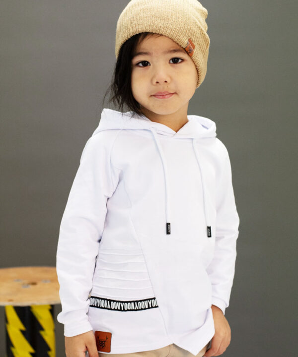OOVY Kids white hooded top